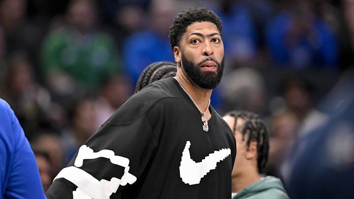 Nov 22, 2025; Dallas, Texas, USA; Dallas Mavericks forward Anthony Davis (3) looks on during the second half against the Memphis Grizzlies at the American Airlines Center. Mandatory Credit: Jerome Miron-Imagn Images Nov 22, 2025; Dallas, Texas, USA; Dallas Mavericks forward Anthony Davis (3) looks on during the second half against the Memphis Grizzlies at the American Airlines Center. Mandatory Credit: Jerome Miron-Imagn Images