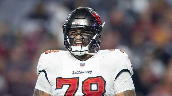 Tampa Bay Buccaneers offensive tackle Tristan Wirfs.