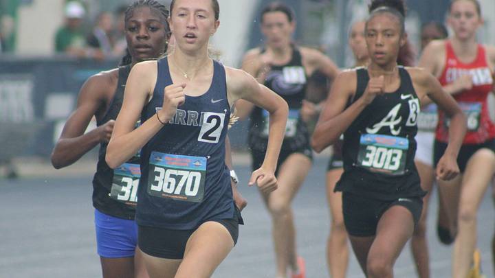 Competitors race during the 2026 FHSAA Track and Field State Championships. Florida's top girls track and field athletes delivered standout performances throughout the season, making this year's Athlete of the Year race one of the most competitive in the nation.