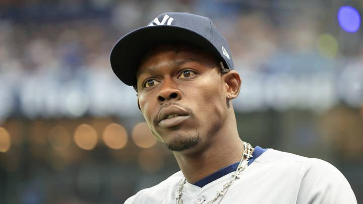 Oct 3, 2026; St. Petersburg, Florida, USA;  New York Yankees second baseman Jazz Chisholm Jr. (13) looks on before the start of game one of the ALDS for the 2026 MLB Playoffs against the Tampa Bay Rays at Tropicana Field.  Mandatory Credit: Kim Klement Neitzel-Imagn Images