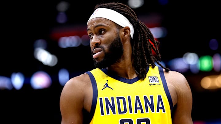 Indiana Pacers center Isaiah Jackson (22) during a game against the New Orleans Pelicans.