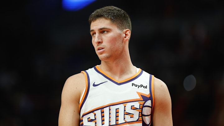 Phoenix Suns guard Collin Gillespie drained the game-winner Nov. 21 in an NBA Cup game against the Minnesota Timberwolves.