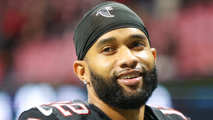 Atlanta Falcons wide receiver KhaDarel Hodge Atlanta Falcons wide receiver KhaDarel Hodge