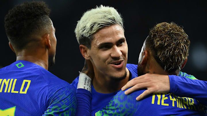 Atacante do Flamengo, Pedro entrou no segundo tempo e marcou o primeiro gol dele com a camisa da Seleção Brasileira