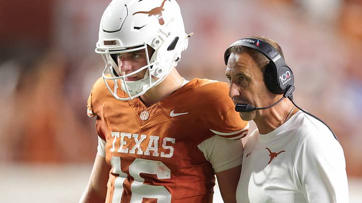 Steve Sarkisian, Arch Manning, Ohio State v Texas Steve Sarkisian, Arch Manning, Ohio State v Texas