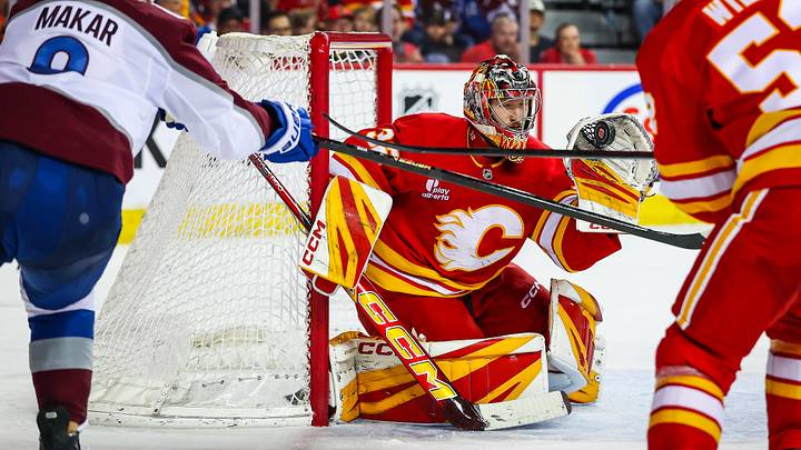 Dustin Wolf of the Calgary Flames