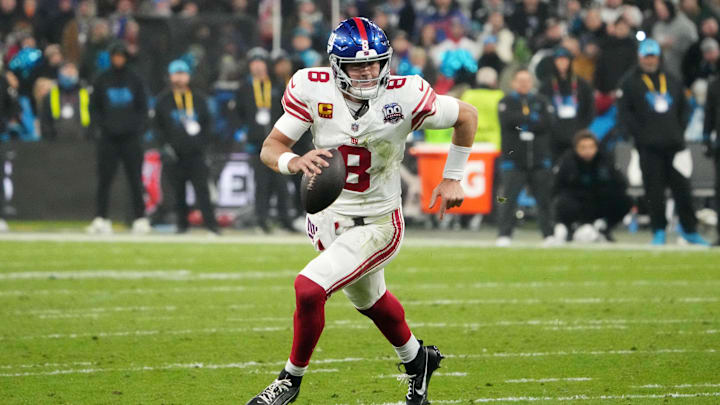New York Giants quarterback Daniel Jones. 