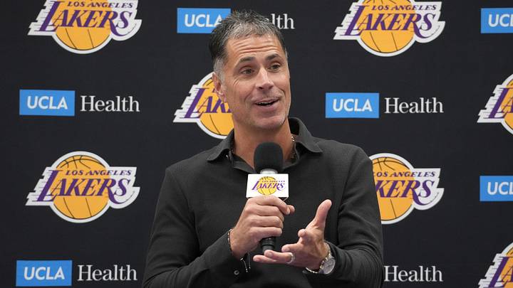 Los Angeles Lakers general manager Rob Pelinka Los Angeles Lakers general manager Rob Pelinka