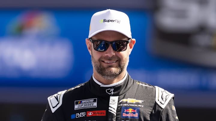Feb 15, 2026; Daytona Beach, Florida, USA; NASCAR Cup Series driver Shane Van Gisbergen (97) during the 68th running of the Daytona 500 at Daytona International Speedway. Feb 15, 2026; Daytona Beach, Florida, USA; NASCAR Cup Series driver Shane Van Gisbergen (97) during the 68th running of the Daytona 500 at Daytona International Speedway.