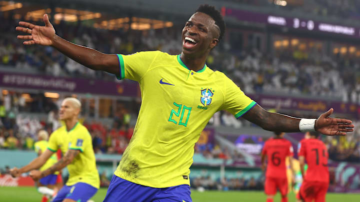 Vinicius Jr marcou na goleada da Seleção Brasileira e entrou na lista