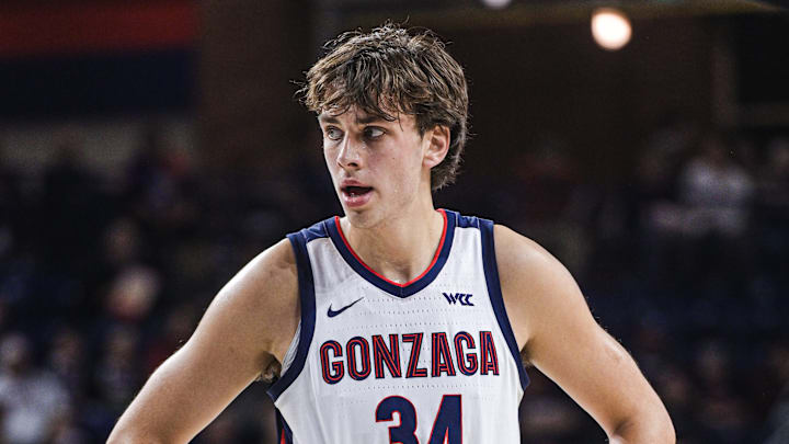 Gonzaga Bulldogs forward Braden Huff. 