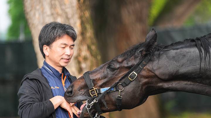 Danon Bourbon, a Japanese horse, was bred in Kentucky by Blue Heaven Farm and is trained by Manabu Ikezoe.