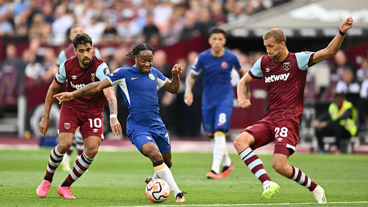 Raheem Sterling, Lucas Paqueta, Tomas Soucek