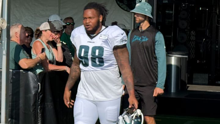 Jalen Carter will make his season debut one week later than expected after he was ejected before he could take a snap in the opener. Jalen Carter will make his season debut one week later than expected after he was ejected before he could take a snap in the opener.