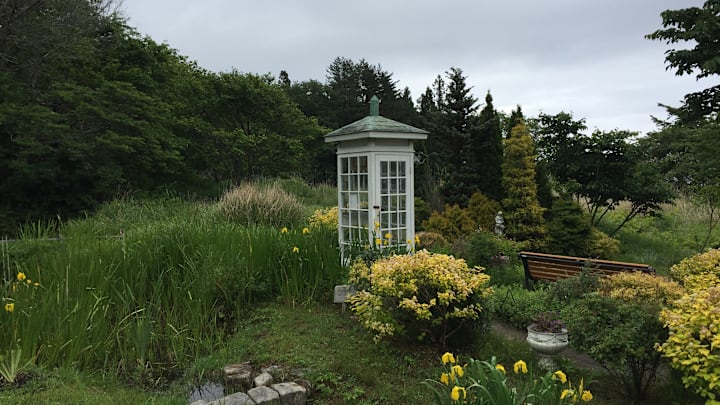 A wind phone in Ōtsuchi, Japan.