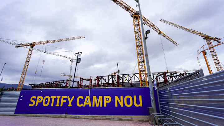 Barcelona issued an update on the Spotify Camp Nou's ongoing construction.