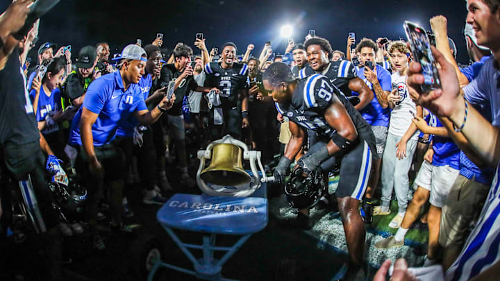 Duke football versus UNC Duke football versus UNC