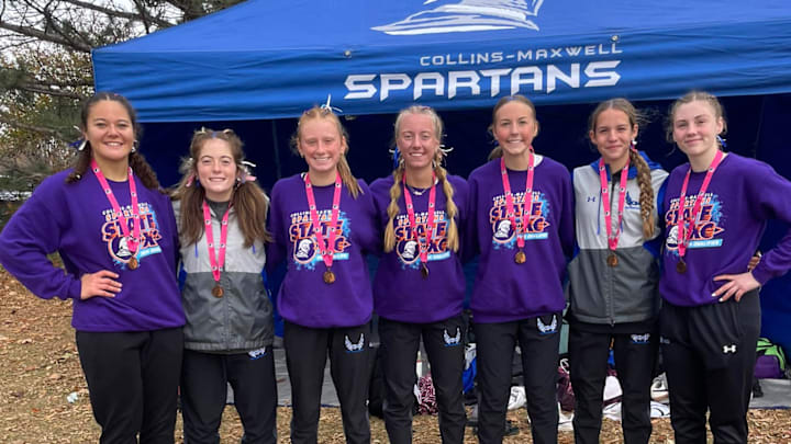 The Collins-Maxwell girls qualified for state cross country last year. Volunteer coach Robbie Erickson is attempting to run across Iowa to raise funds for the program.