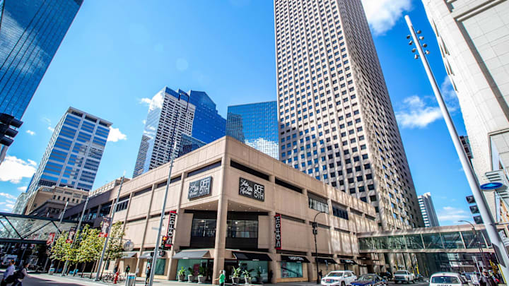 A view of Minneapolis City Center. A view of Minneapolis City Center.