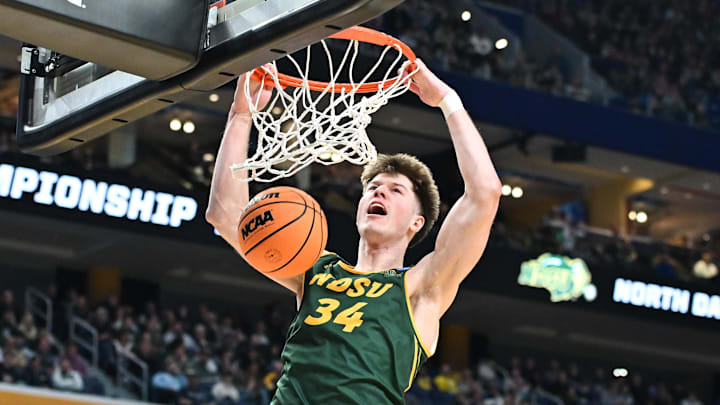 Former North Dakota State Bison forward Noah Feddersen. 