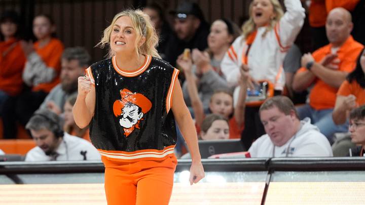 Oklahoma State coach Jacie Hoyt.