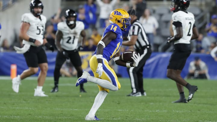 Sep 9, 2023; Pittsburgh, Pennsylvania, USA; Pittsburgh Panthers defensive back Marquis Williams (14)
