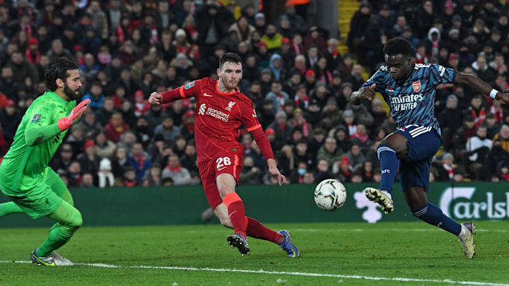 Equipes jogaram em Anfield | FBL-ENG-LCUP-LIVERPOOL-ARSENAL