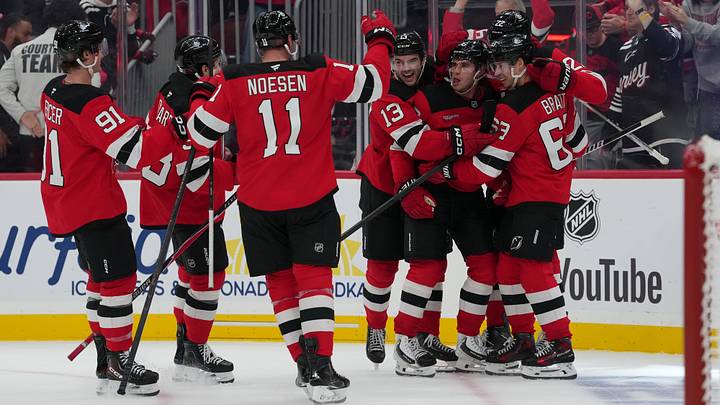 Jack Hughes and the Devils host the Mammoth on Tuesday night. Jack Hughes and the Devils host the Mammoth on Tuesday night.