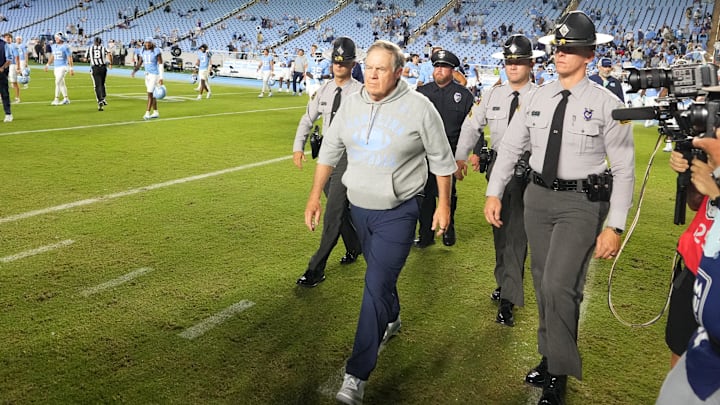 Bill Belichick's UNC debut was an ugly one as the Tar Heels lost to TCU, 48-14.