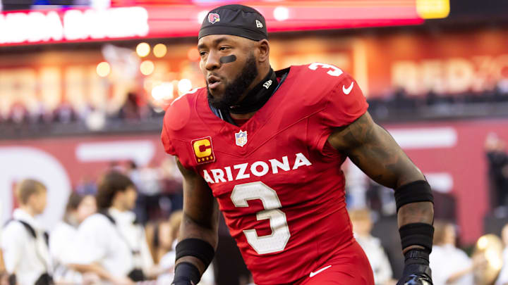 Dec 7, 2025; Glendale, Arizona, USA; Arizona Cardinals safety Budda Baker (3) against the Los Angeles Rams at State Farm Stadium. Mandatory Credit: Mark J. Rebilas-Imagn Images Dec 7, 2025; Glendale, Arizona, USA; Arizona Cardinals safety Budda Baker (3) against the Los Angeles Rams at State Farm Stadium. Mandatory Credit: Mark J. Rebilas-Imagn Images