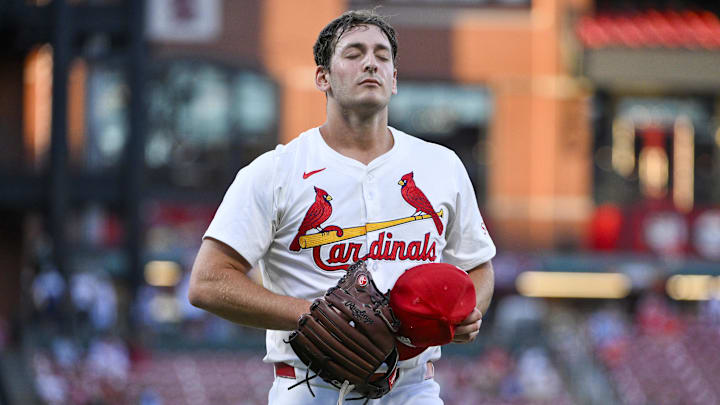 Aug 26, 2025; St. Louis, Missouri, USA; St. Louis Cardinals starting pitcher Andre Pallante (53) walks off the field after the first inning against the Pittsburgh Pirates at Busch Stadium. Mandatory Credit: Jeff Curry-Imagn Images Aug 26, 2025; St. Louis, Missouri, USA; St. Louis Cardinals starting pitcher Andre Pallante (53) walks off the field after the first inning against the Pittsburgh Pirates at Busch Stadium. Mandatory Credit: Jeff Curry-Imagn Images