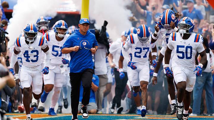 The Florida Gators trail South Carolina, 17-10, at halftime. The Florida Gators trail South Carolina, 17-10, at halftime.