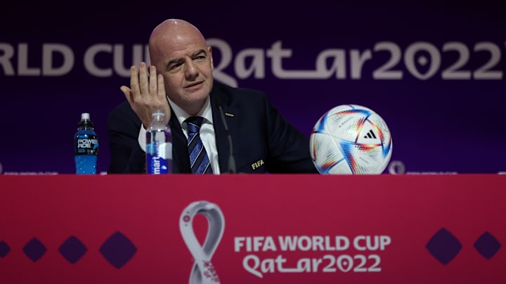 Infantino has faced criticism for his refusal to denounce Qatar's treatment of migrant workers, among other issues Infantino has faced criticism for his refusal to denounce Qatar's treatment of migrant workers, among other issues