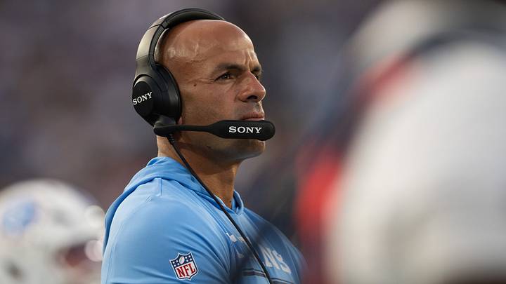 Aug 29, 2026; Nashville, Tennessee, USA; Tennessee Titans head coach Robert Saleh watches against the Chicago Bears during the second half at Nissan Stadium. Mandatory Credit: Steve Roberts-Imagn Images Aug 29, 2026; Nashville, Tennessee, USA; Tennessee Titans head coach Robert Saleh watches against the Chicago Bears during the second half at Nissan Stadium. Mandatory Credit: Steve Roberts-Imagn Images