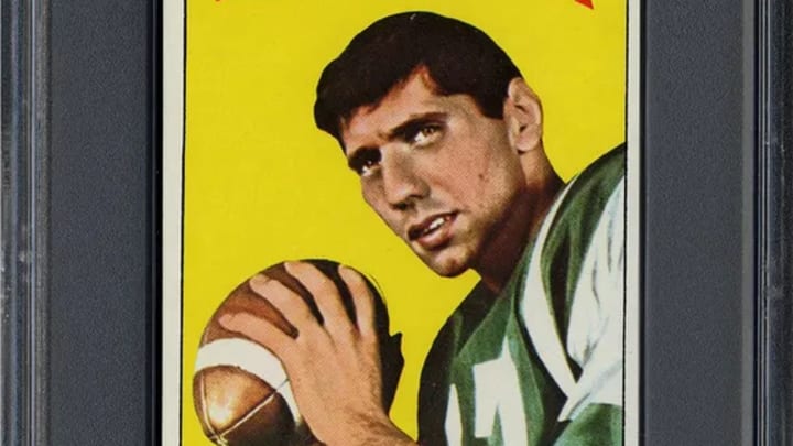 Joe Namath 1965 Topps "Tall Boy" Rookie Card