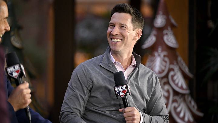 Dec 9, 2024; Dallas, TX, USA; Boston Red Sox chief baseball officer Craig Breslow speaks with the media
at the Hilton Anatole during the 2024 MLB Winter Meetings. Mandatory Credit: Jerome Miron-Imagn Images Dec 9, 2024; Dallas, TX, USA; Boston Red Sox chief baseball officer Craig Breslow speaks with the media
at the Hilton Anatole during the 2024 MLB Winter Meetings. Mandatory Credit: Jerome Miron-Imagn Images