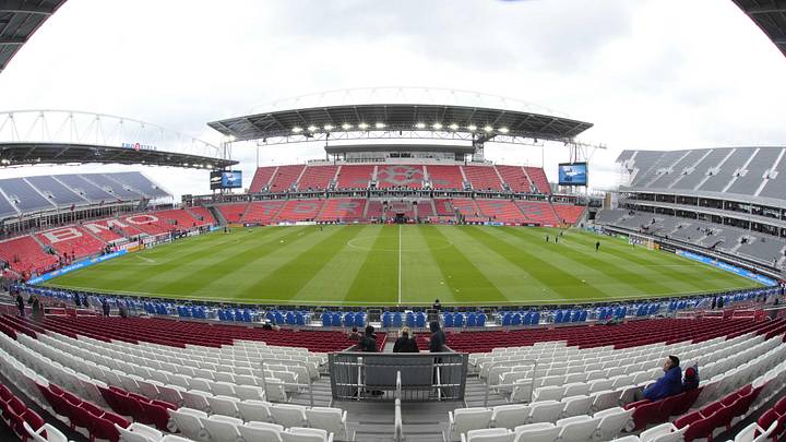 May 2, 2026; Toronto, Ontario, CAN;  A general view of BMO Field before a match between San Jose Earthquakes and Toronto FC. Mandatory Credit: John E. Sokolowski-Imagn Images