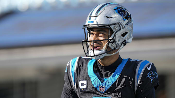 Jan 7, 2024; Charlotte, North Carolina, USA; Carolina Panthers quarterback Bryce Young (9)