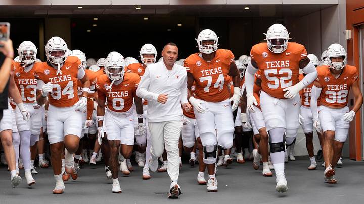 Sep 20, 2025; Austin, Texas, USA; Texas Longhorns head coach Steve Sarkisian Sep 20, 2025; Austin, Texas, USA; Texas Longhorns head coach Steve Sarkisian