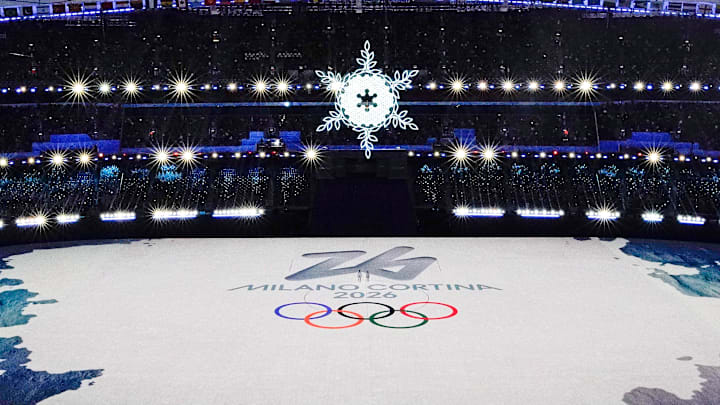 Feb 20, 2022; Beijing, CHINA; A general view during a presentation introducing the 2026 Milano-Cortina winter olymppics during the closing ceremony for the Beijing 2022 Olympic Winter Games at Beijing National Stadium. Mandatory Credit: George Walker IV-Imagn Images Feb 20, 2022; Beijing, CHINA; A general view during a presentation introducing the 2026 Milano-Cortina winter olymppics during the closing ceremony for the Beijing 2022 Olympic Winter Games at Beijing National Stadium. Mandatory Credit: George Walker IV-Imagn Images