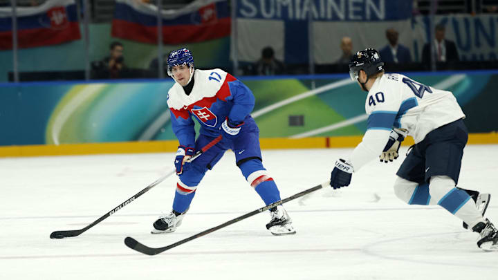 Simon Nemec of Slovakia during the Milano Cortina 2026 Olympic Winter Games: Geoff Burke-Imagn Images
