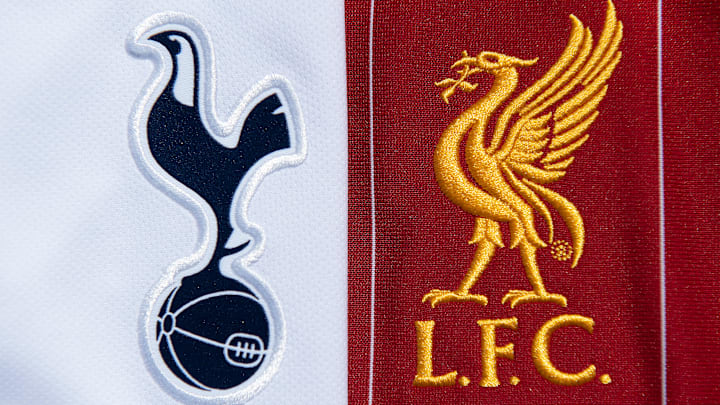The Tottenham Hotpsur and Liverpool Club Badges