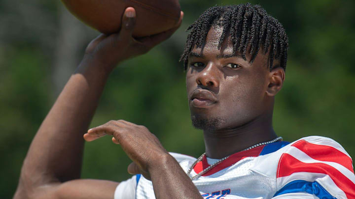 Noxubee County quarterback KaMario Taylor, photographed in Ridgeland, Miss., Aug. 10, 2024, is a member of the 2024 Clarion Ledger Dandy Dozen.