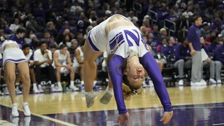 Northwestern Wildcats cheerleader Northwestern Wildcats cheerleader