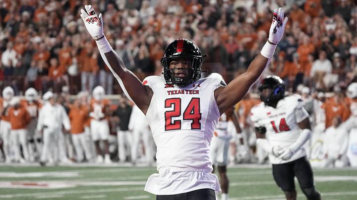 Texas Tech Red Raiders defensive back breaks up a pass against the Texas Longhorns. Mandatory Credit: Scott Wachter-Imagn Images Texas Tech Red Raiders defensive back breaks up a pass against the Texas Longhorns. Mandatory Credit: Scott Wachter-Imagn Images