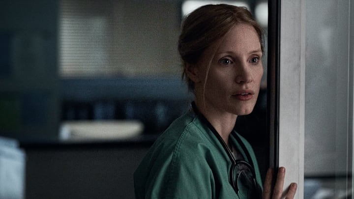 Jessica Chastain as Amy Loughren in The Good Nurse