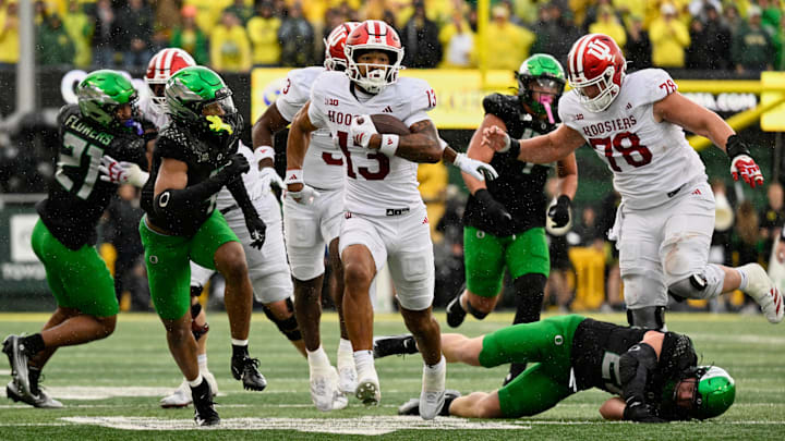 Indiana is a 3.5-point favorite against Oregon in the College Football Playoff Semifinals. Indiana is a 3.5-point favorite against Oregon in the College Football Playoff Semifinals.