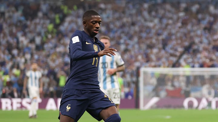 Ousmane Dembélé a concédé un penalty face à l'Argentine. Ousmane Dembélé a concédé un penalty face à l'Argentine.