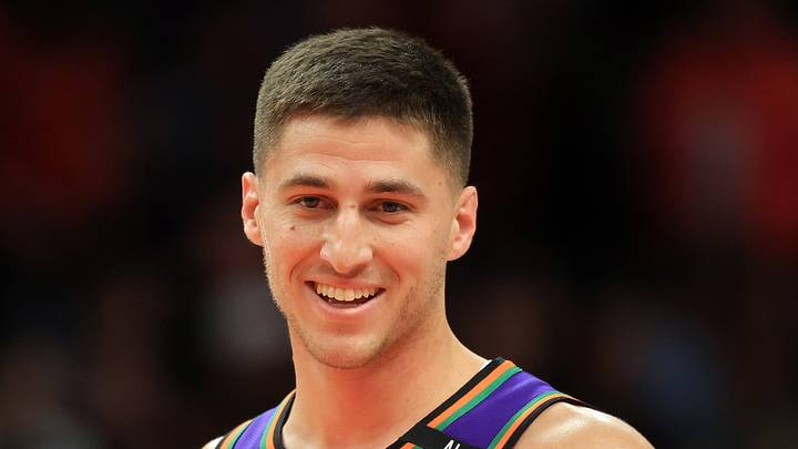 Mar 14, 2025; Phoenix, Arizona, USA; Phoenix Suns guard Collin Gillespie (12) against the Sacramento Kings at Footprint Center. Mandatory Credit: Mark J. Rebilas-Imagn Images Mar 14, 2025; Phoenix, Arizona, USA; Phoenix Suns guard Collin Gillespie (12) against the Sacramento Kings at Footprint Center. Mandatory Credit: Mark J. Rebilas-Imagn Images