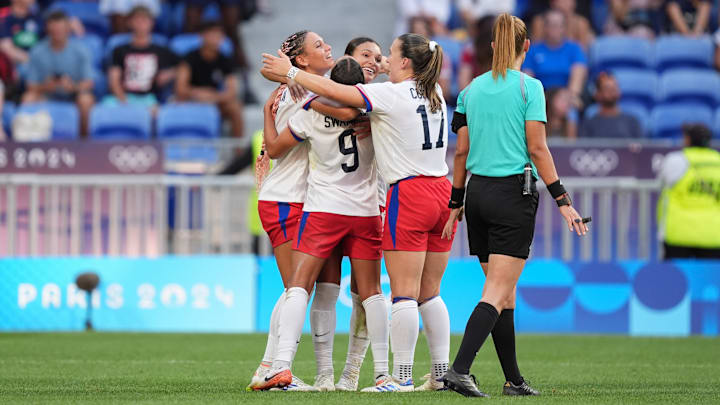 Estados Unidos chegou a cinco finais olímpicas e ficou com a medalha de ouro em quatro ocasiões Estados Unidos chegou a cinco finais olímpicas e ficou com a medalha de ouro em quatro ocasiões